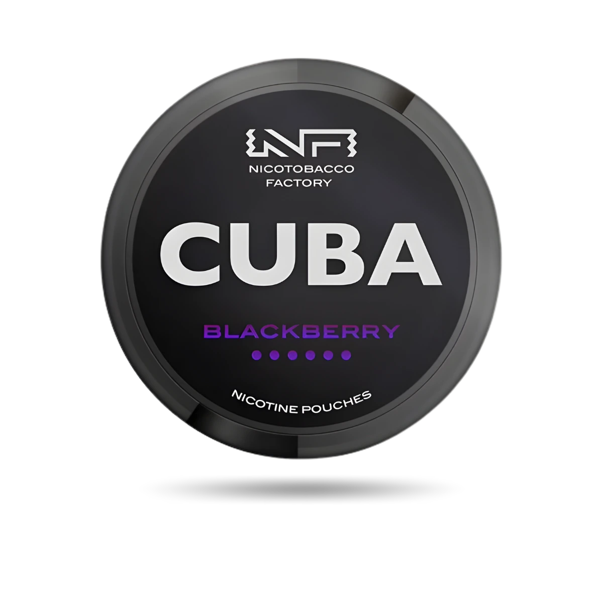 Cuba Black Blackberry Snus Dose mit 20 Portionen und 66 mg/g Nikotin