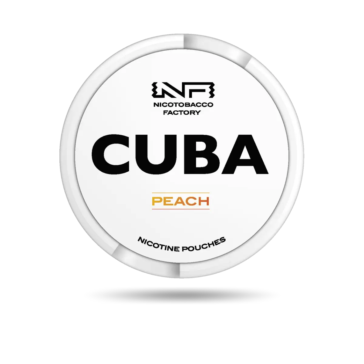 Cuba White Peach Snus Dose mit 20 Portionen und 16 mg/g Nikotin