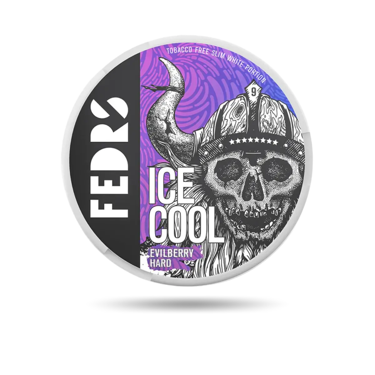 Fedrs Evilberry Hard Snus Dose mit 20 Portionen und 65 mg/g Nikotin