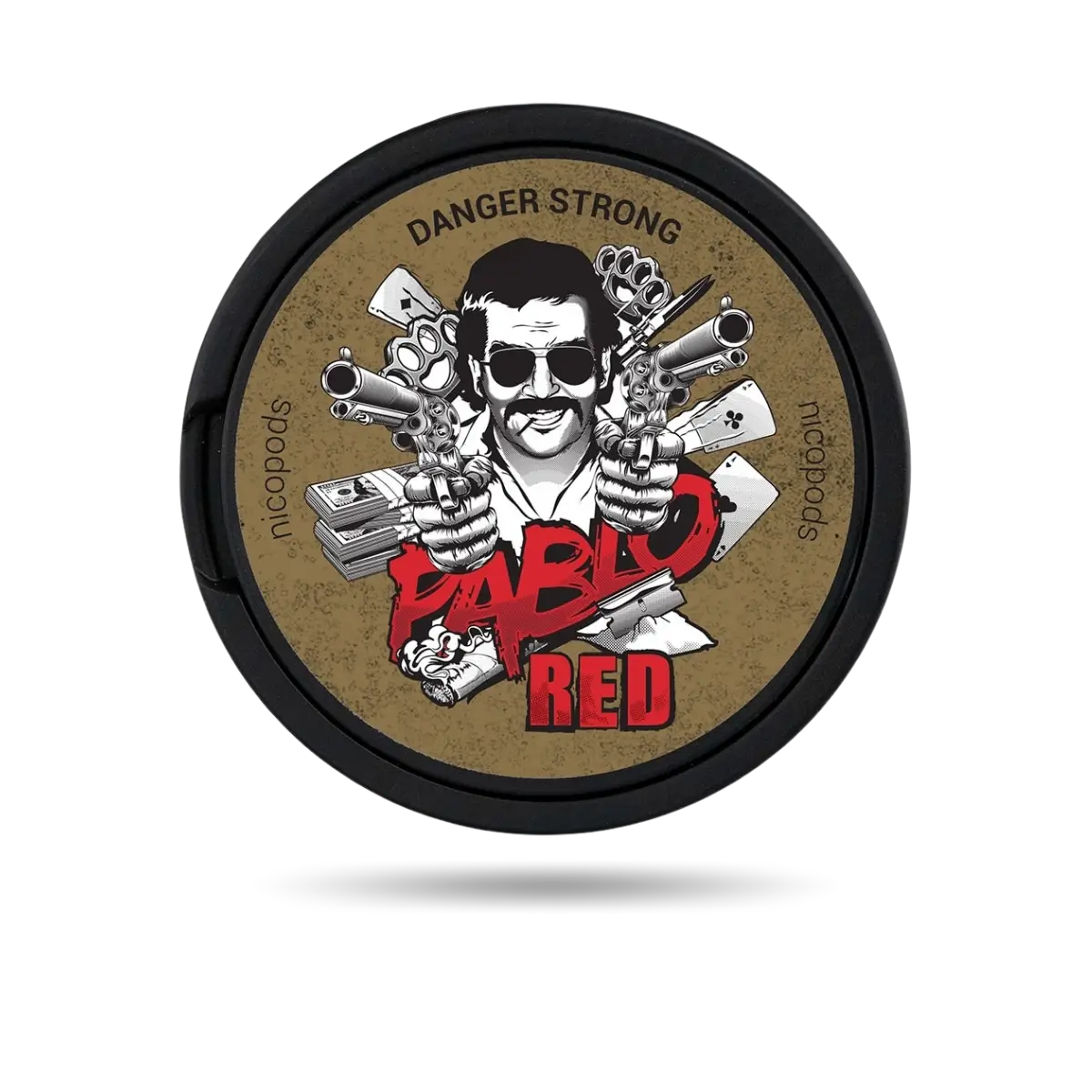 Pablo Red Snus Dose mit 20 Portionen und 30 mg/g Nikotin