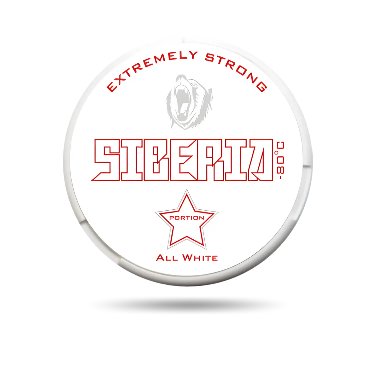 Siberia All White Original Snus Dose mit 20 Portionen und 33 mg/g Nikotin