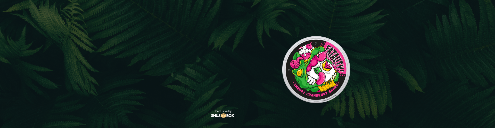 Exotic Snus eklusive by Snusbox Kurwa Cherry Craneberry Shake Slim Snus und Nikotinbeutel