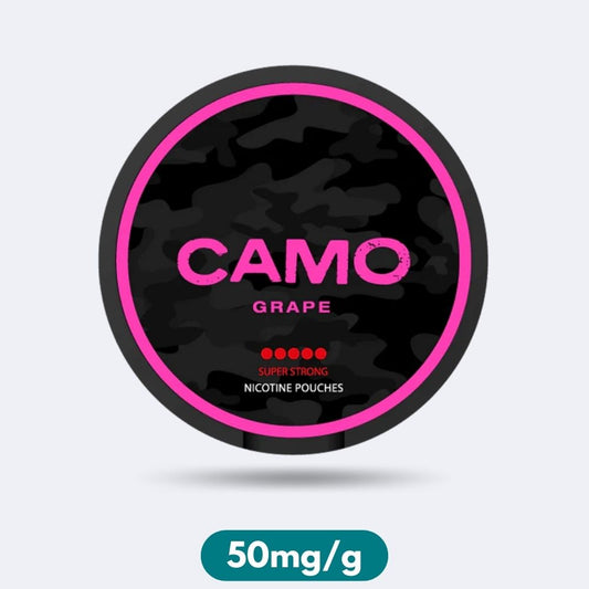 Camo Grape Super Strong Slim Nicotine Pouches Snus 50mg/g