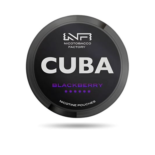 Cuba Black Blackberry Snus Dose mit 20 Portionen und 66 mg/g Nikotin