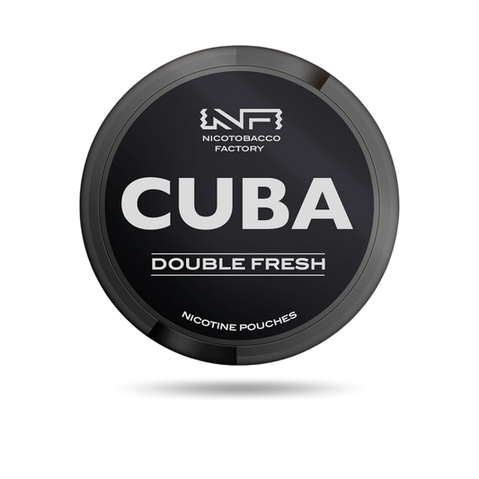 Cuba Black Double Fresh Snus Dose mit 20 Portionen und 66 mg/g Nikotin