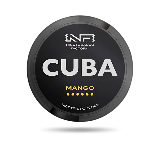 Cuba Black Mango Snus Dose mit 20 Portionen und 66 mg/g Nikotin