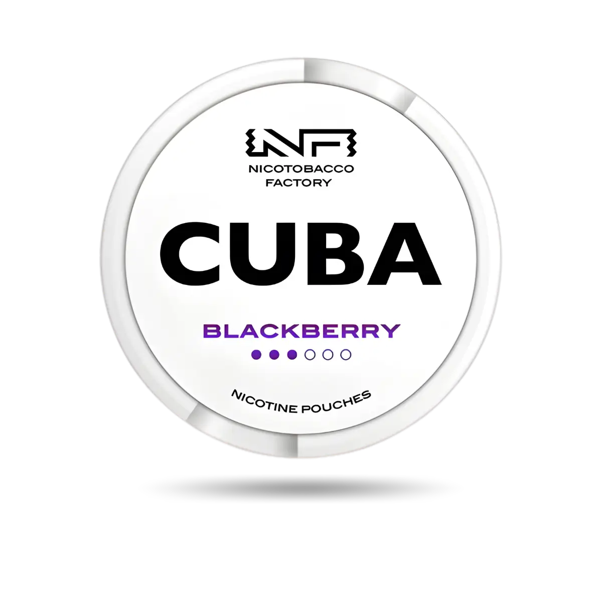 Cuba White Blackberry Snus Dose mit 20 Portionen und 16 mg/g Nikotin