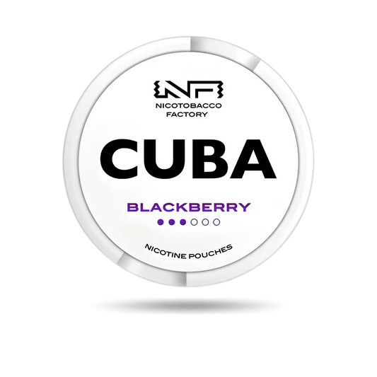 Cuba White Blackberry Snus Dose mit 20 Portionen und 16 mg/g Nikotin