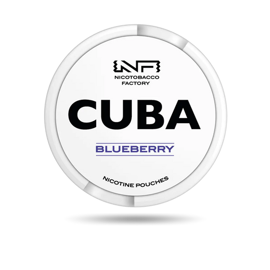 Cuba White Blueberry Snus Dose mit 20 Portionen und 16 mg/g Nikotin