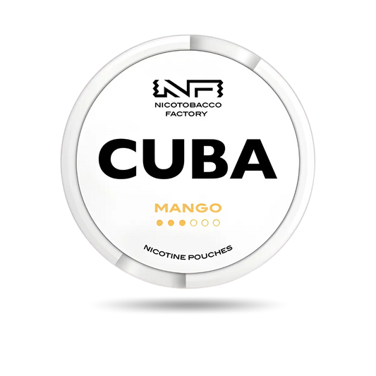 Cuba White Mango Snus Dose mit 20 Portionen und 16 mg/g Nikotin