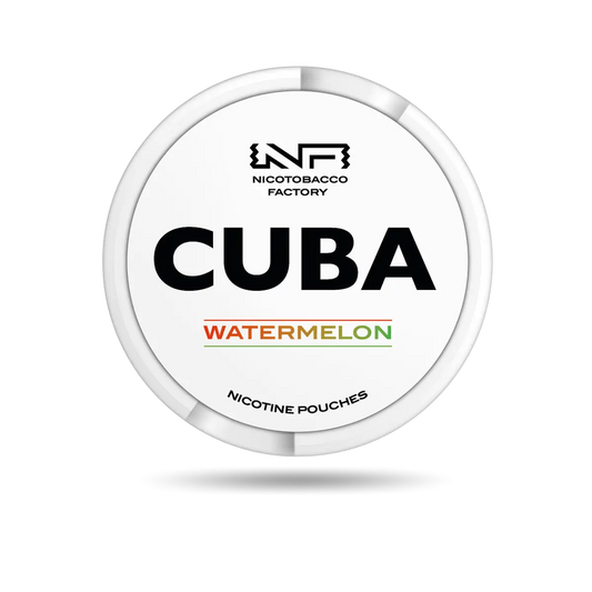 Cuba White Watermelon Snus Dose mit 20 Portionen und 16 mg/g Nikotin