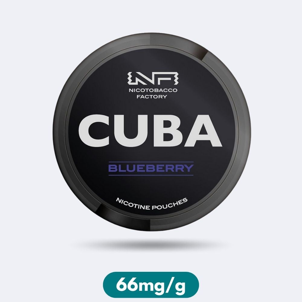Cuba Black Blueberry Slim Nicotine Pouches Snus 66mg/g