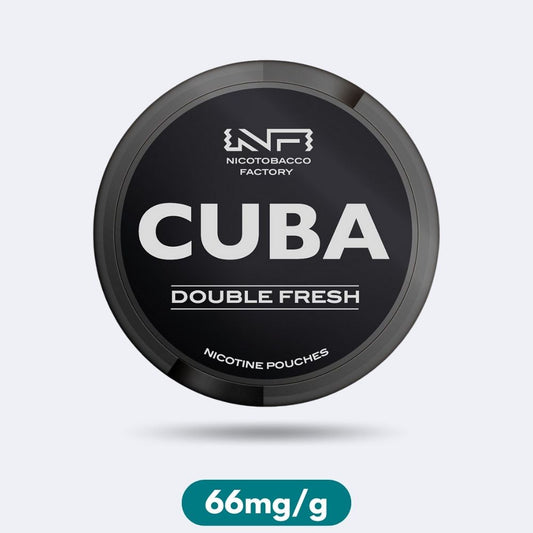 Cuba Black Double Fresh Slim Nicotine Pouches Snus 66mg/g