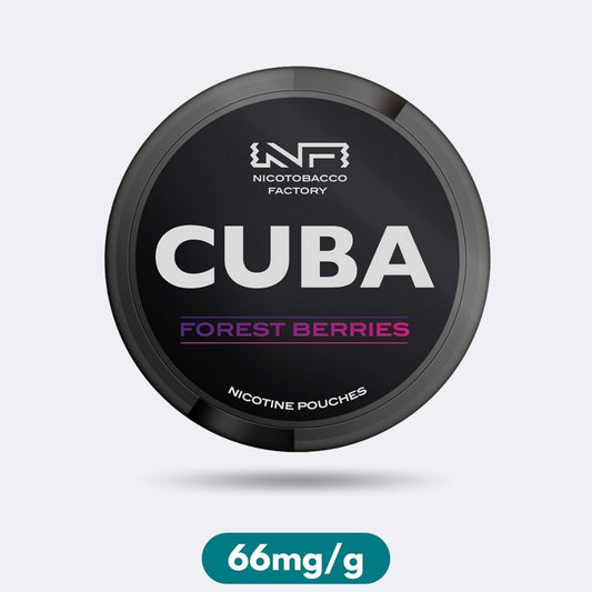 Cuba Black Forest Berries Slim Nicotine Pouches Snus 66mg/g