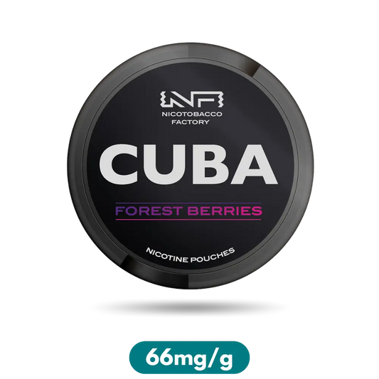 Cuba Black Forest Berries Slim Nicotine Pouches Snus 66mg/g