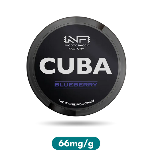 Cuba Black Blueberry Slim Nicotine Pouches Snus 66mg/g