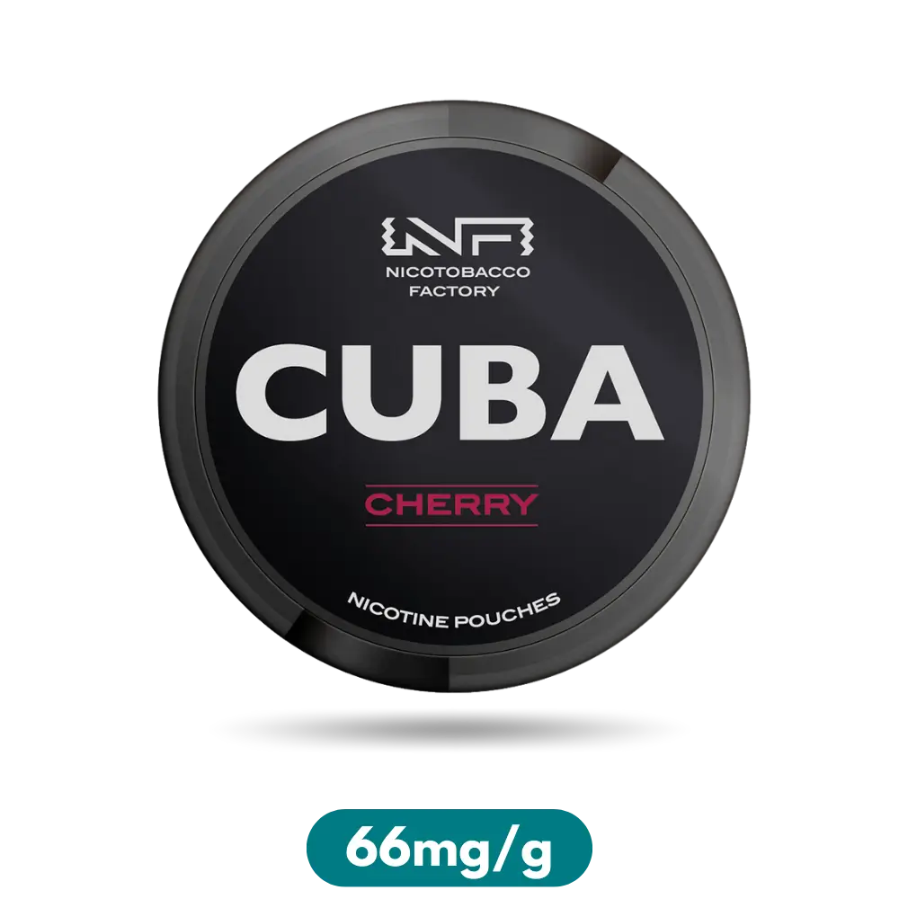 Cuba Black Cherry Slim Nicotine Pouches Snus 66mg/g