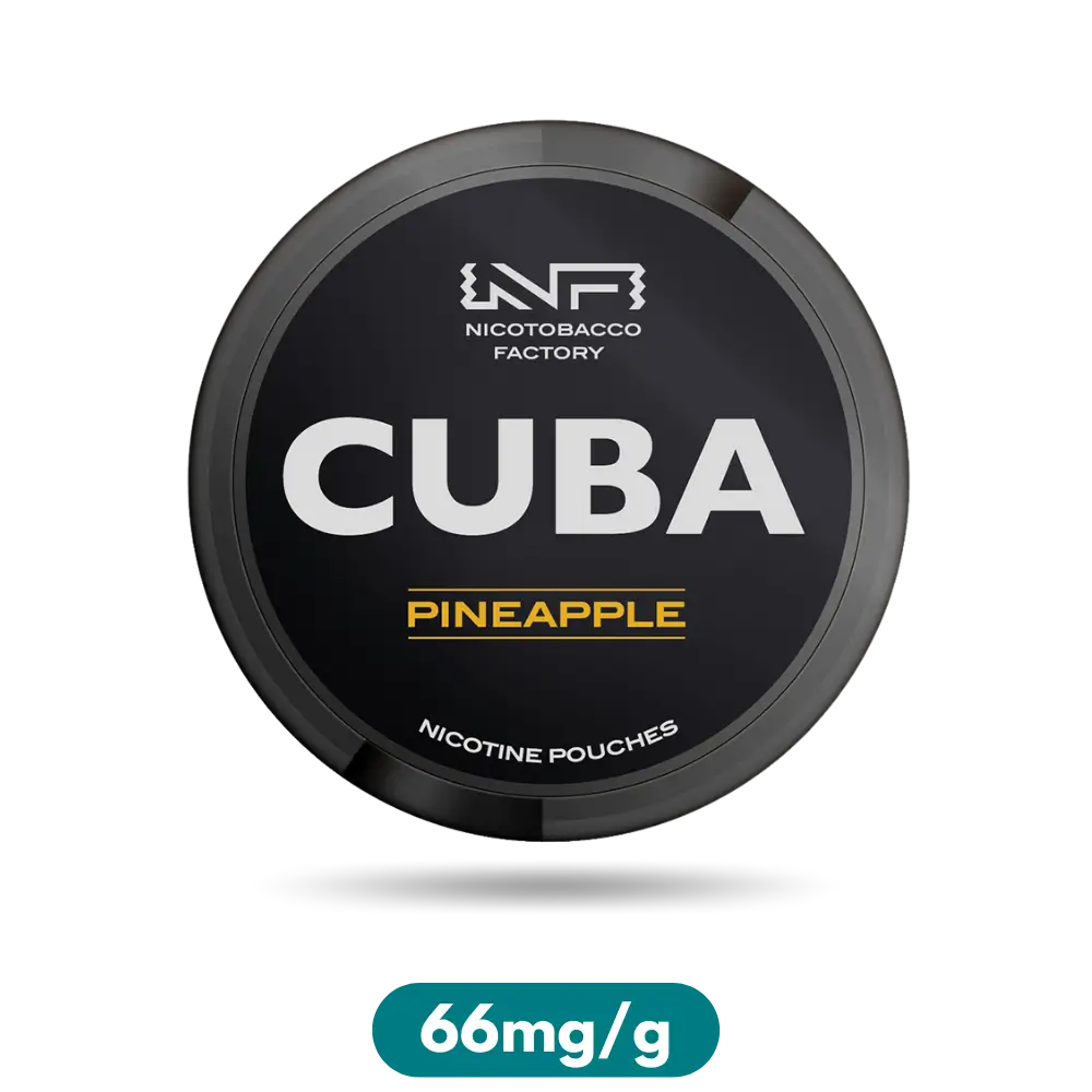 Cuba Black Pineapple Slim Nicotine Pouches Snus 66mg/g