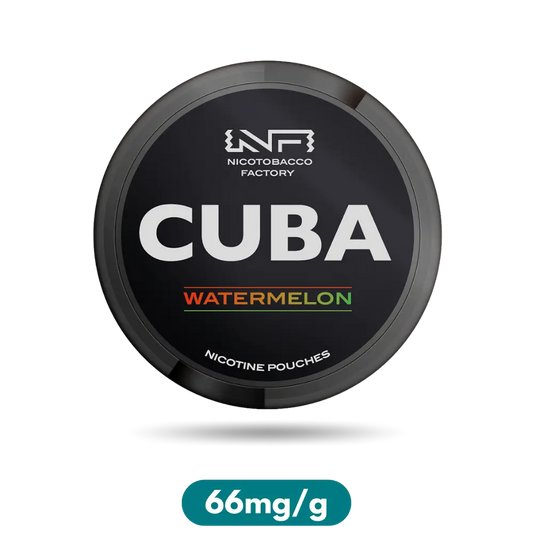 Cuba Black Watermelon Slim Nicotine Pouches Snus 66mg/g