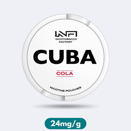 Cuba White Cola Slim Nicotine Pouches Snus 24mg/g