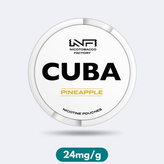 Cuba White Pineapple Slim Nicotine Pouches Snus 24mg/g