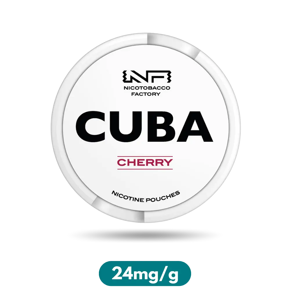 Cuba White Cherry Slim Nicotine Pouches Snus 24mg/g