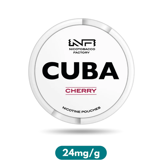 Cuba White Cherry Slim Nicotine Pouches Snus 24mg/g