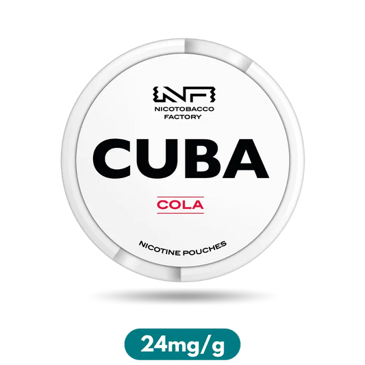 Cuba White Cola Slim Nicotine Pouches Snus 24mg/g