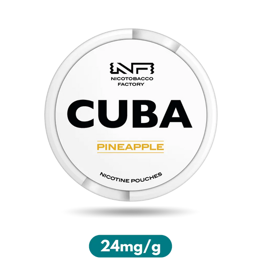 Cuba White Pineapple Slim Nicotine Pouches Snus 24mg/g