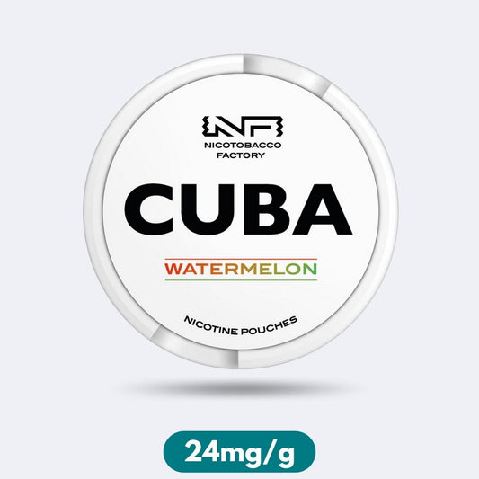 Cuba White Watermelon Slim Nicotine Pouches Snus 24mg/g