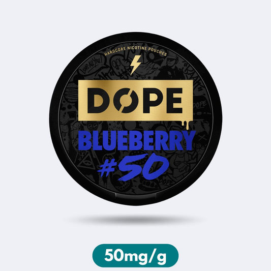 Dope Blueberry Crazy Strong Slim Nicotine Pouches Snus 50mg/g
