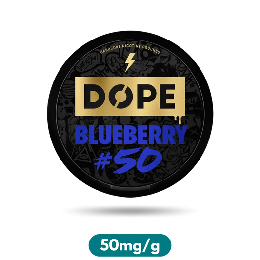 Dope Blueberry Crazy Strong Slim Nicotine Pouches Snus 50mg/g