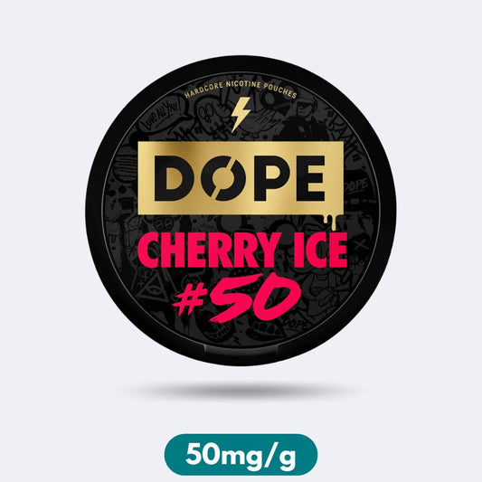 Dope Cherry Ice Crazy Strong Slim Nicotine Pouches Snus 50mg/g