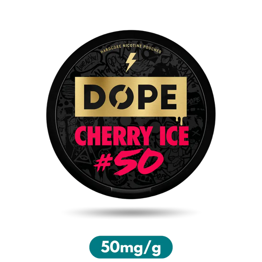 Dope Cherry Ice Crazy Strong Slim Nicotine Pouches Snus 50mg/g