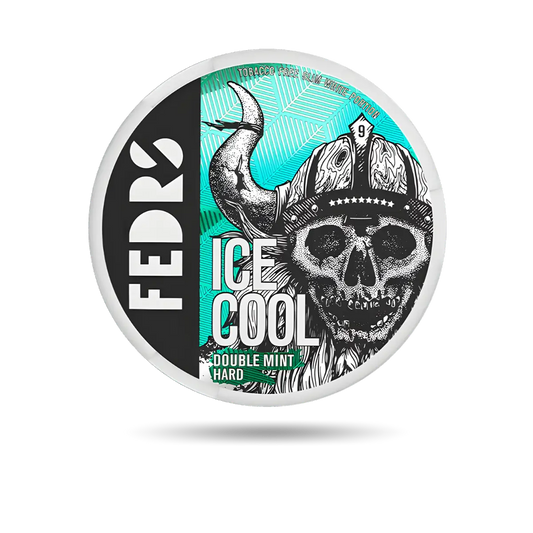 Fedrs Double Mint Hard Snus Dose mit 20 Portionen und 65 mg/g Nikotin