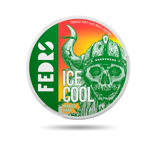 Fedrs Mango Hard Snus Dose mit 20 Portionen und 65 mg/g Nikotin