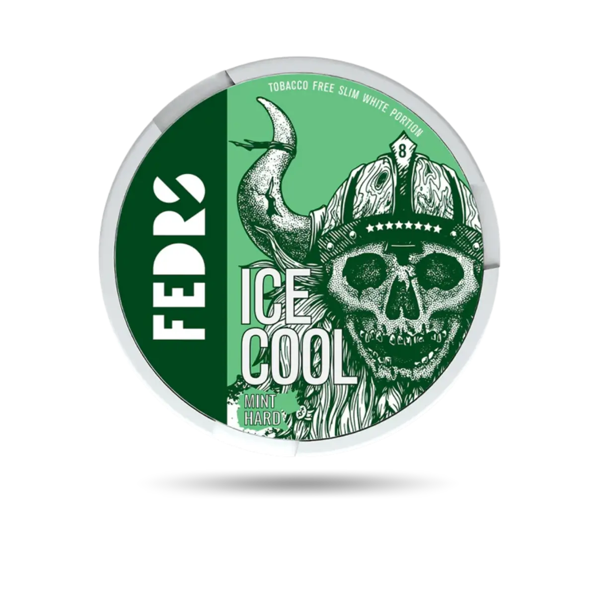 Fedrs Mint Hard Snus Dose mit 20 Portionen und 65 mg/g Nikotin