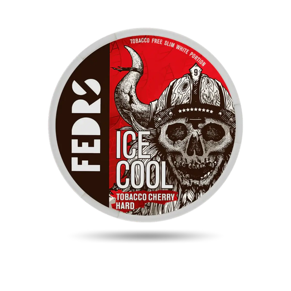 Fedrs Tobacco Cherry Hard Snus Dose mit 20 Portionen und 65 mg/g Nikotin