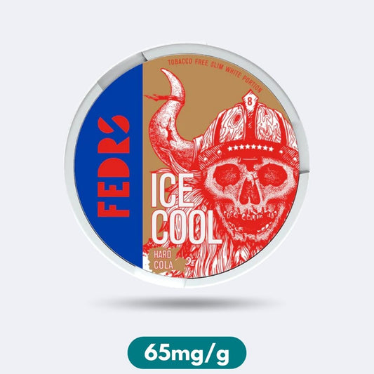 Fedrs Ice Cool Hard Cola Slim Nicotine Pouches Snus 65mg/g