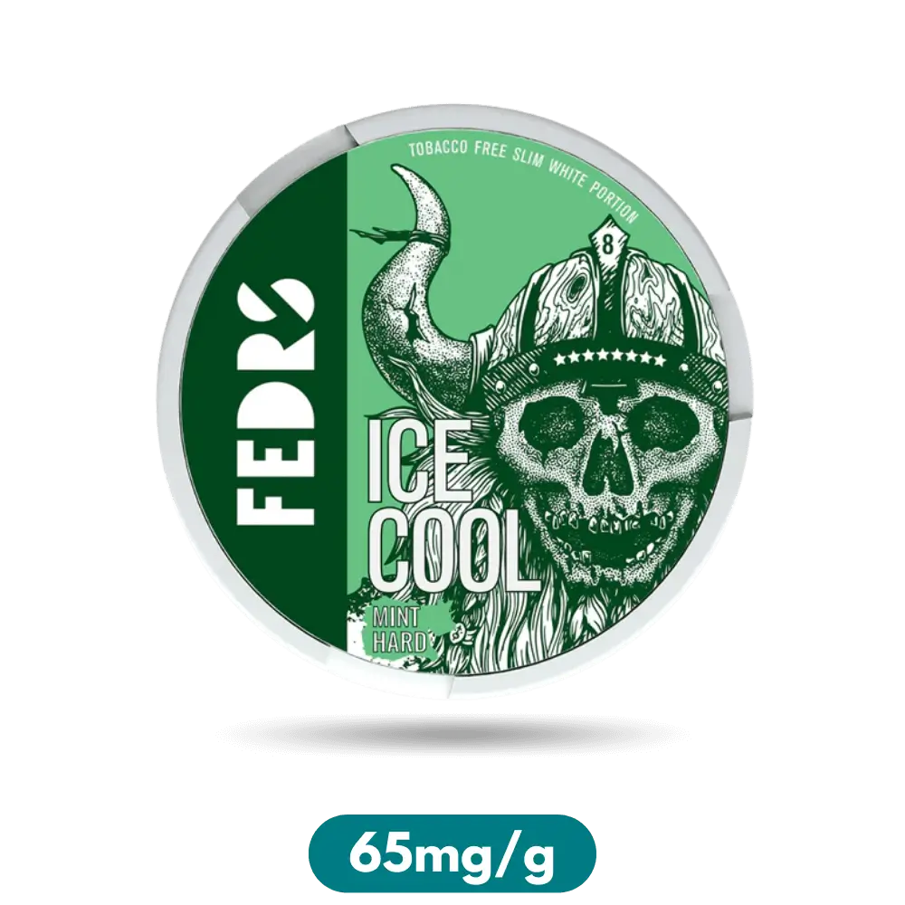 Fedrs Ice Cool Mint Hard Slim Nicotine Puches Snus 65mg/g