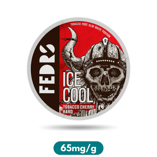 Fedrs Ice Cool Tabacco Cherry Hard Slim Nicotine Pouches Snus 65mg/g