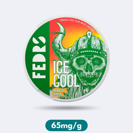 Fedrs Ice Cool Mango Hard Slim Nicotine Pouches Snus 65mg/g