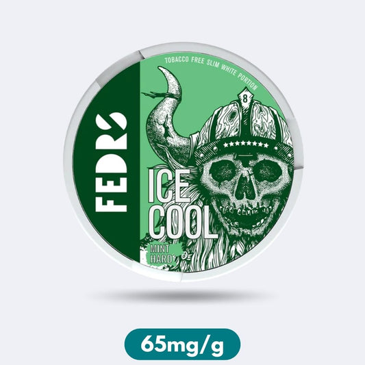 Fedrs Ice Cool Mint Hard Slim Nicotine Puches Snus 65mg/g