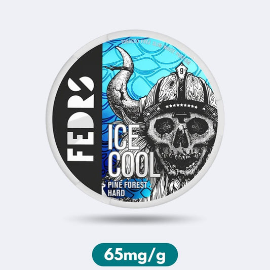 Fedrs Ice Cool Pine Forest Hard Slim Nicotine Pouches Snus 65mg/g