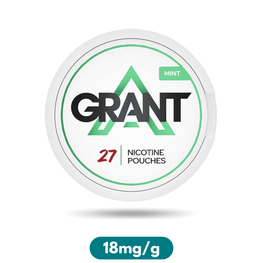 Grant Mint Slim Nicotine Pouches Snus 18mg/g