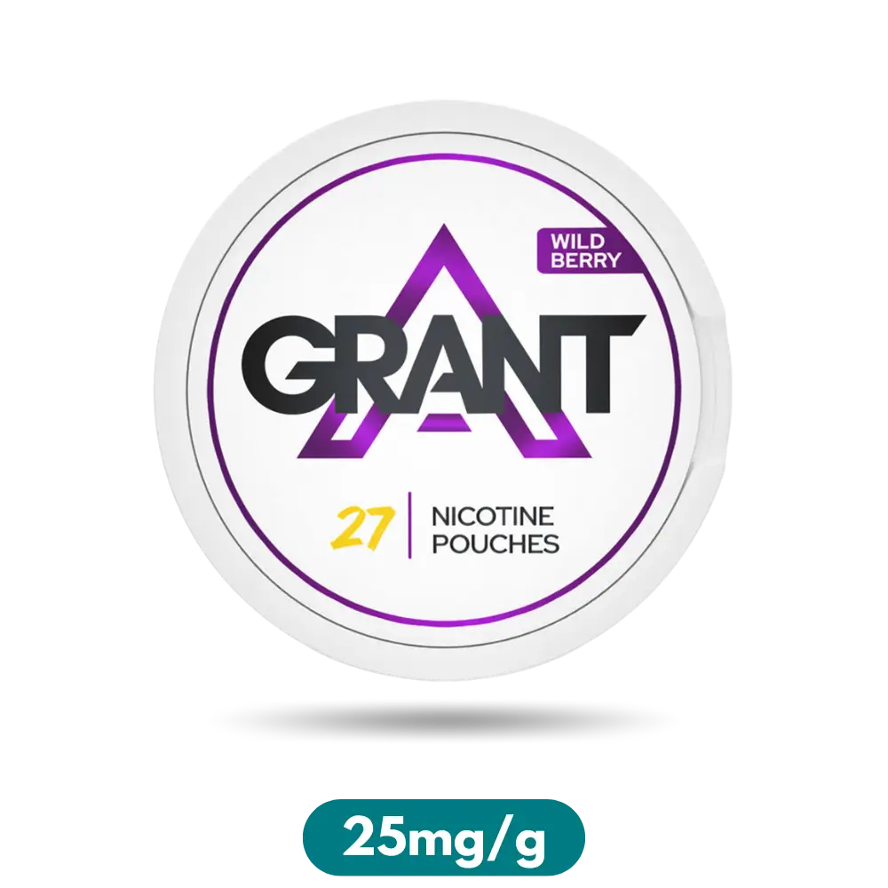 Grant Wild Berry Slim Nicotine Pouches Snus 25mg/g