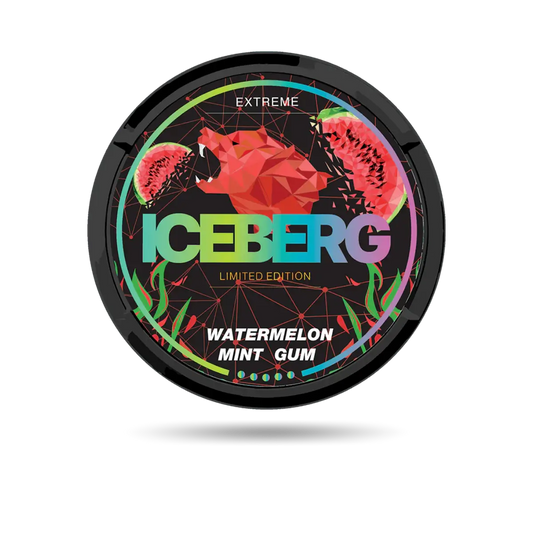 Iceberg Watermelon Mint Gum Snus Dose mit 20 Portionen und 50 mg/g Nikotin