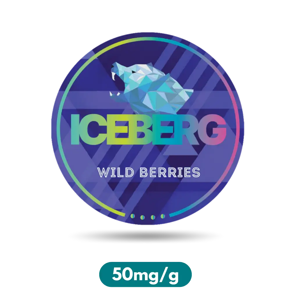 Iceberg Wild Berries Slim Nicotine Pouches Snus 50mg/g