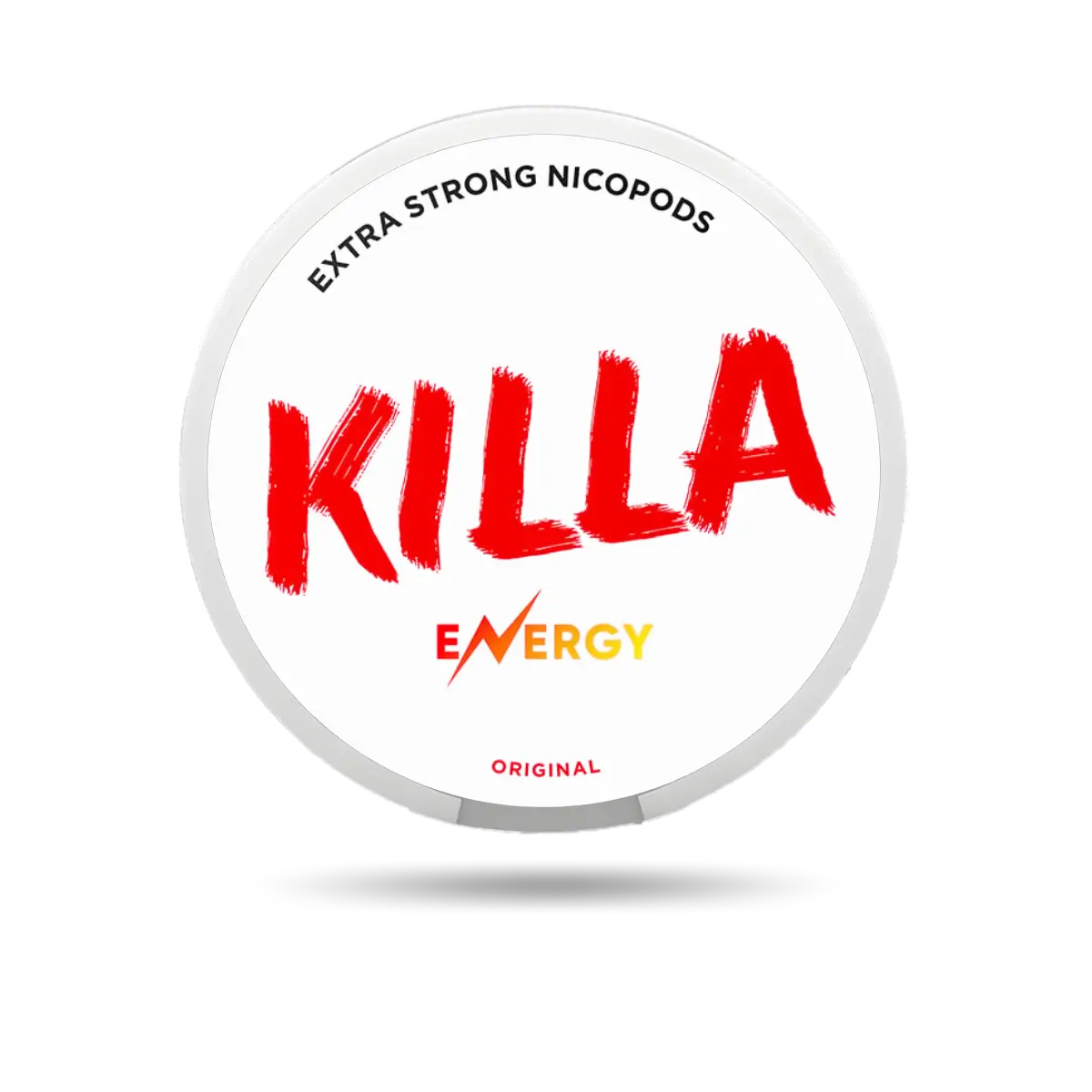 Killa Energy Snus Dose mit 20 Portionen und 16 mg/g Nikotin