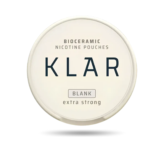 Klar Blank Extra Strong Snus Dose mit 20 Portionen und 20 mg/g Nikotin